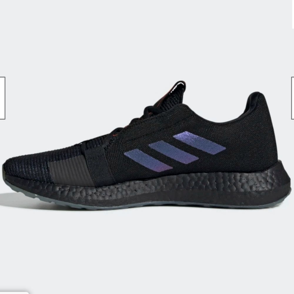 adidas Senseboost GoCore Black Boost Blue Violet Met, New with tags,  US Size 12